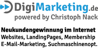 DigiMarketing.de powered by Christoph Nack - Neukundengewinnung im Internet mit Webseiten, Landing Pages, Memberships, E-Mail Marketing und Suchmaschinenoptimierung.